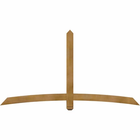 Ekena Millwork Bellingham Rough Sawn Timber Gable Bracket, Western Red Cedar, 84"W x 45"H x 4"D x 4"F, 13/12 Pitch GBW084X45X0404BEL00RWR